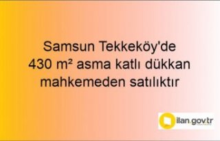 Samsun Tekkeköy'de 430 m² asma katlı dükkan...
