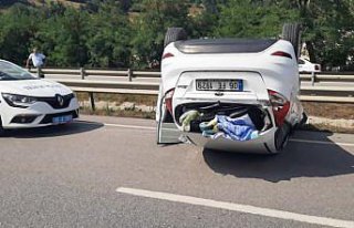 Samsun'da iki otomobiilin çarpışması sonucu...