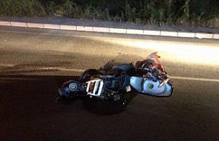 Samsun'da otomobille motosikletin çarpışması...