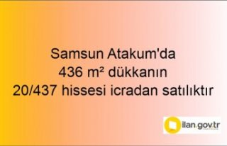 Samsun Atakum'da 436 m² dükkanın satılıktır