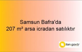 Samsun Bafra'da 207 m² arsa icradan satılıktır