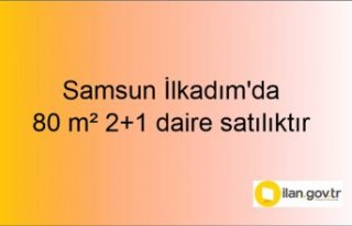 Samsun İlkadım'da 80 m² 2+1 daire icradan...