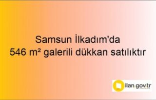 Samsun İlkadım'da 546 m² galerili dükkan...