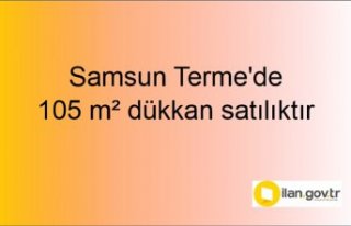 Samsun Terme'de 105 m² dükkan icradan satılıktır