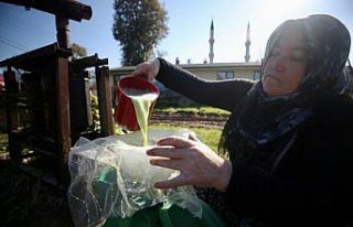 150 yıllık mengenede sıkılan şeker kamışlarının...