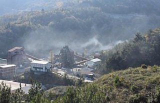 Amasra'da maden ocağındaki yangın sönme eğilimine...
