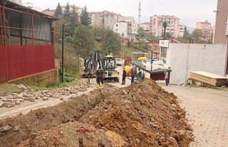 Güce'de doğal gaz çalışmaları başladı