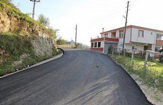 Kabadüz'de asfaltlama çalışmaları sürüyor