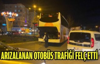 ARIZALANAN OTOBÜS TRAFİĞİ FELÇ ETTİ