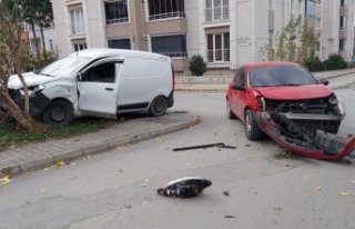 Bafra'da meydana gelen trafik kazasında bir...