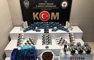 Samsun'da 28 bin 800 filtreli sigara kağıdı...