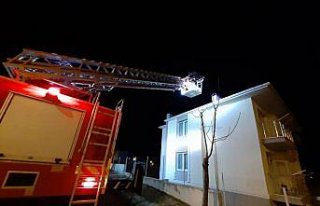 Saraydüzü'nde çıkan baca yangını söndürüldü