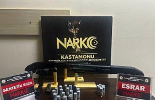 Kastamonu'da uyuşturucu operasyonunda 5 şüpheli...