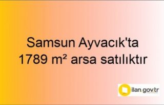 Samsun Ayvacık'ta 1789 m² arsa icradan satılıktır