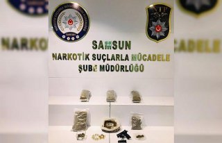 Samsun'da 2 kilo 589 gram sentetik uyuşturucu...