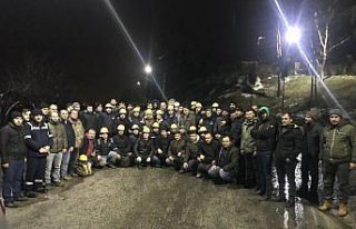 Amasya'dan 50 madenci Malatya'da arama kurtarma çalışmalarına...