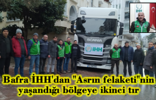 Bafra İHH'dan Asrın felaketinin yaşandığı...