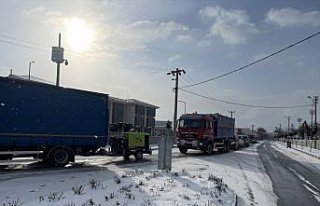 Hırvatistan ekibi arama kurtarma çalışması için...