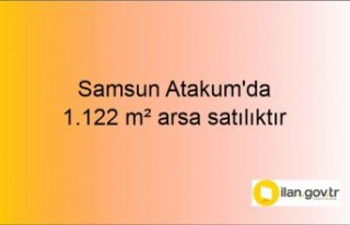 Samsun Atakum'da 1.122 m² arsa mahkemeden satılıktır
