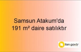 Samsun Atakum'da 191 m² daire icradan satılıktır