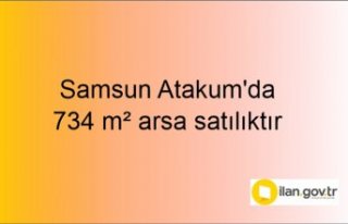 Samsun Atakum'da 734 m² arsa mahkemeden satılıktır