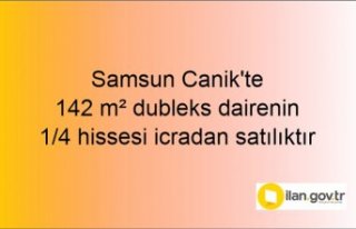 Samsun Canik'te 142 m² dubleks dairenin 1/4...