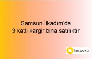 Samsun İlkadım'da 3 katlı kargir bina mahkemeden...