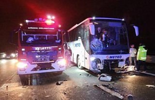 Anadolu Otoyolu'nun Düzce kesiminde zincirleme kazada...