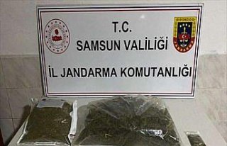 Samsun'da yol uygulamasında 3 kilo 500 gram...