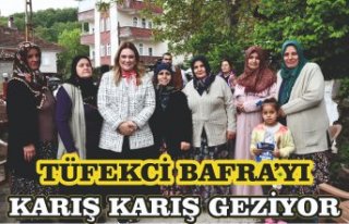 TÜFEKCİ BAFRA’YI KARIŞ KARIŞ GEZİYOR