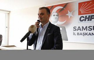 CHP Samsun İl Başkanı seçilen Mehmet Özdağ görevi...
