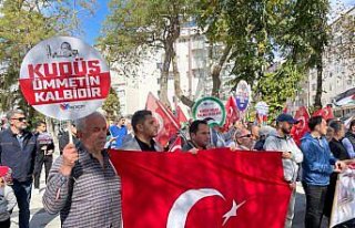 Sinop ve Amasya'da Filistin'e destek gösterisi...