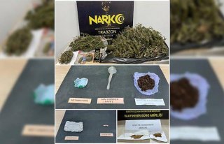 Trabzon'da uyuşturucuyla mücadele çalışmalarında...