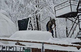 Rize, Artvin ve Bayburt'ta kar yağışı etkili...