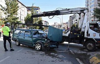 Trabzon'daki trafik kazasında 2 kişi yaralandı