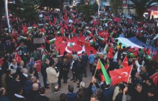 BAFRA FİLİSTİN İÇİN TEK YÜREK OLDU