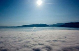 Düzce Ovası'nı sis kapladı