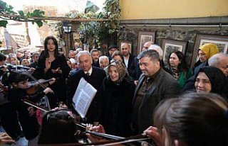 Giresun'da piyano merdiveni oluşturuldu