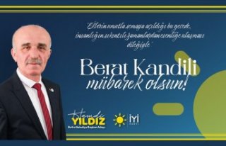 Hamdi Yldız'dan Berat Kandili Mesajı