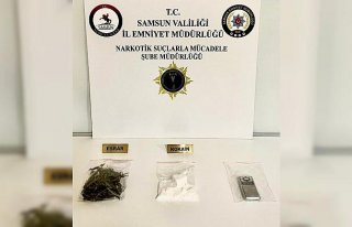 Samsun'da uyuşturucu operasyonunda 2 kişi gözaltına...