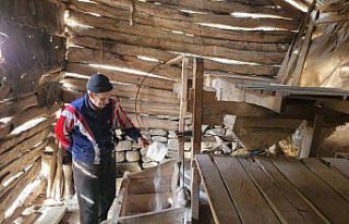 Samsun'daki 150 yıllık su değirmeninin çarkları...