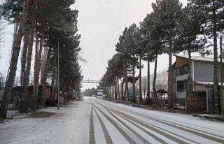 Tokat'ın Başçiftlik ilçesinde kar yağışı...