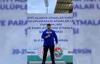 Tokatlı sporcu çekiç atmada Türkiye ikincisi oldu