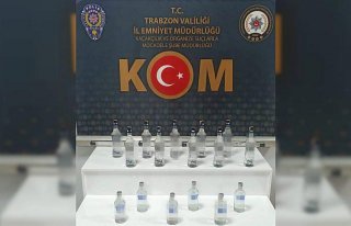Trabzon'da sahte içki operasyonunda 1 kişi...