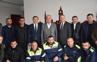 Zile'de işçilerden Belediye Başkanı Sargın'a...