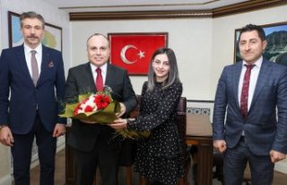 Artvin Kültür ve Turizm Müdürü Aytekin ve beraberindeki...