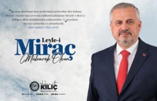 BAŞKAN KILIÇ’IN MİRAÇ KANDİLİ MESAJI