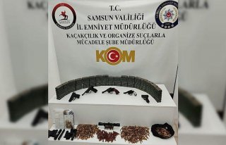 Samsun merkezli silah kaçakçılığı operasyonunda...
