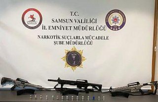 Samsun'da silahlarla yakalanan 3 kişi gözaltına...