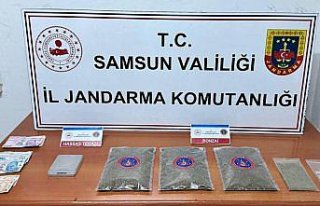 Samsun'da uyuşturucu operasyonunda bir zanlı...